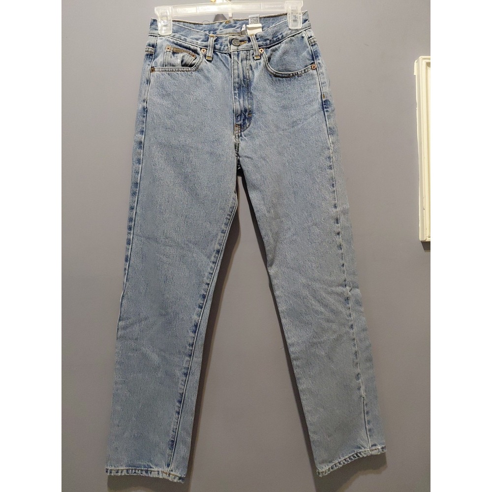 Vintage Calvin Klein Double Stone Wash Womens 5 (3) Med Rise Straight